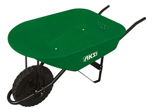 Carretilla tubular 6 ft3-100L llanta reforzada Aksi 111803