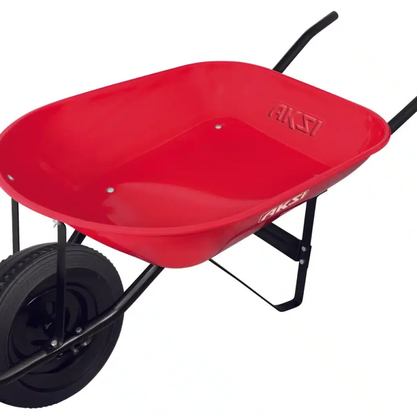 Carretilla tubular 4.5ft3-65L llanta reforzada Aksi 111801