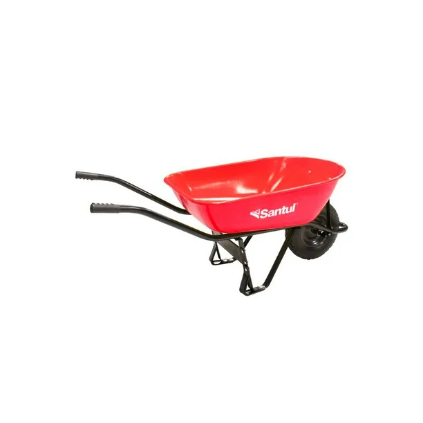 Carretilla 4.5 ft3-65L roja Santul 8792