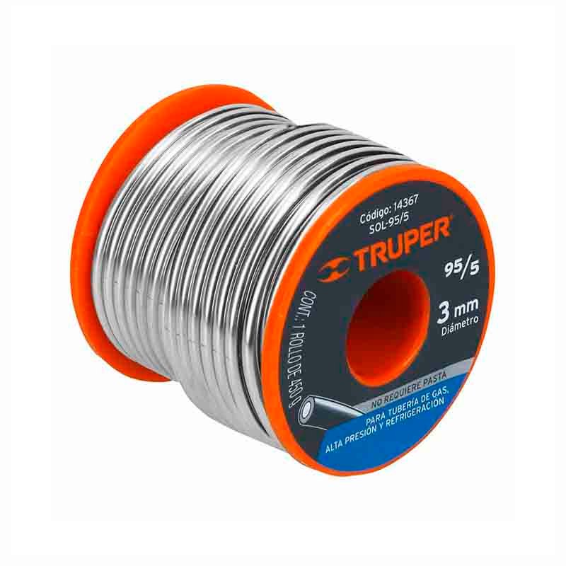 Soldadura para tuberia de gas Truper SOL-95/5