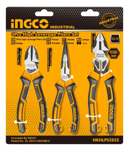 Set de pinza electricista Ingco HKHLPS2832