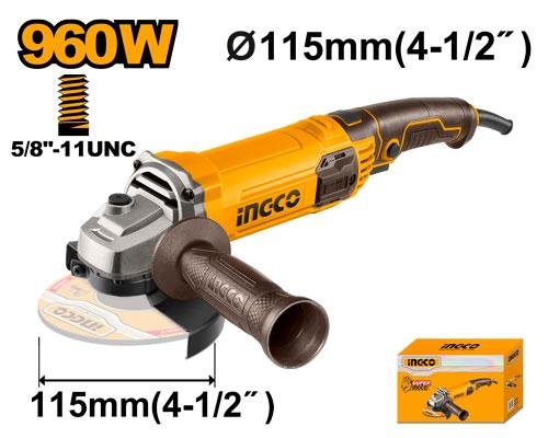 Esmeriladora 4 1/2 Ingco 950 W UAG8508/9608