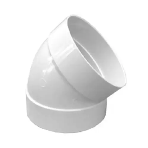 Codo pvc sanitario 8" x 45°
