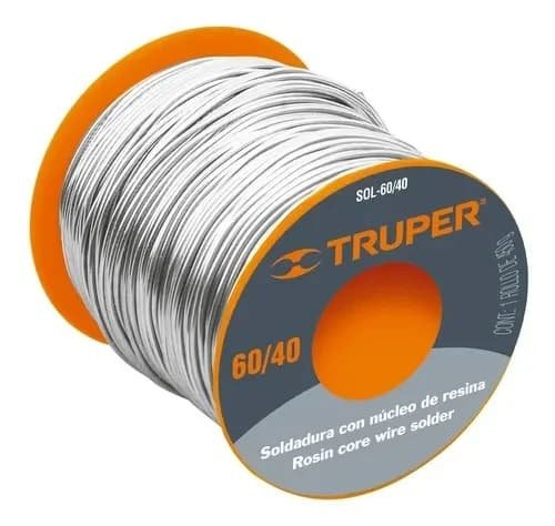 Soldadura para electronica Truper SOL-60/40