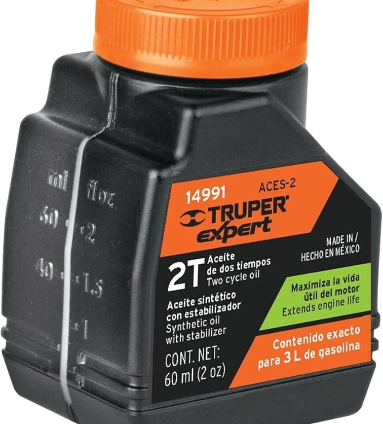 Aceite sintetico de 2 tiempos 60 ml Truper ACES-2