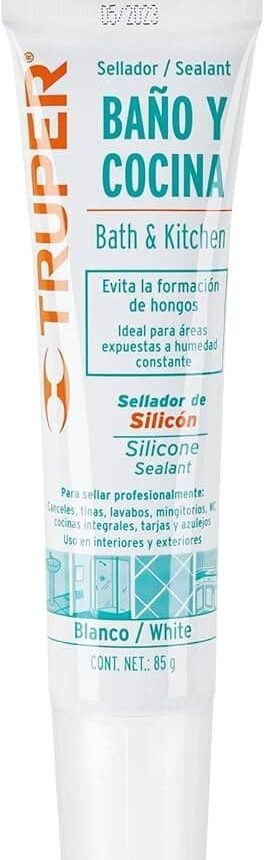 Silicon manual antihongo blanco Truper SIL-85BCB