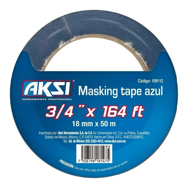 Cinta masking tape azul 3/4" Aksi 109112