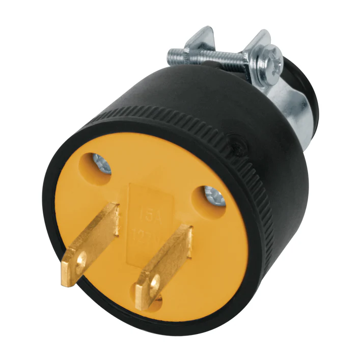 Clavija goma negra sencilla Aksi 117382