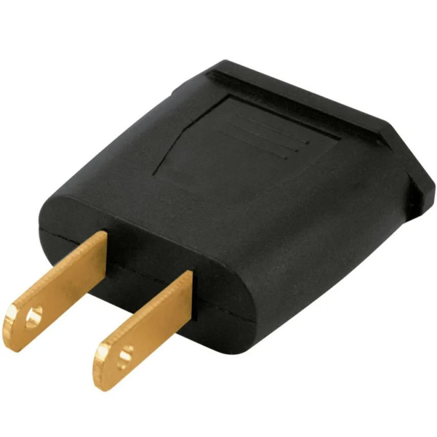 Adaptador clavija europea a americana Aksi 117401