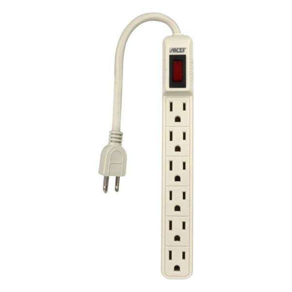 Multicontacto 6 entradas Aksi 118907