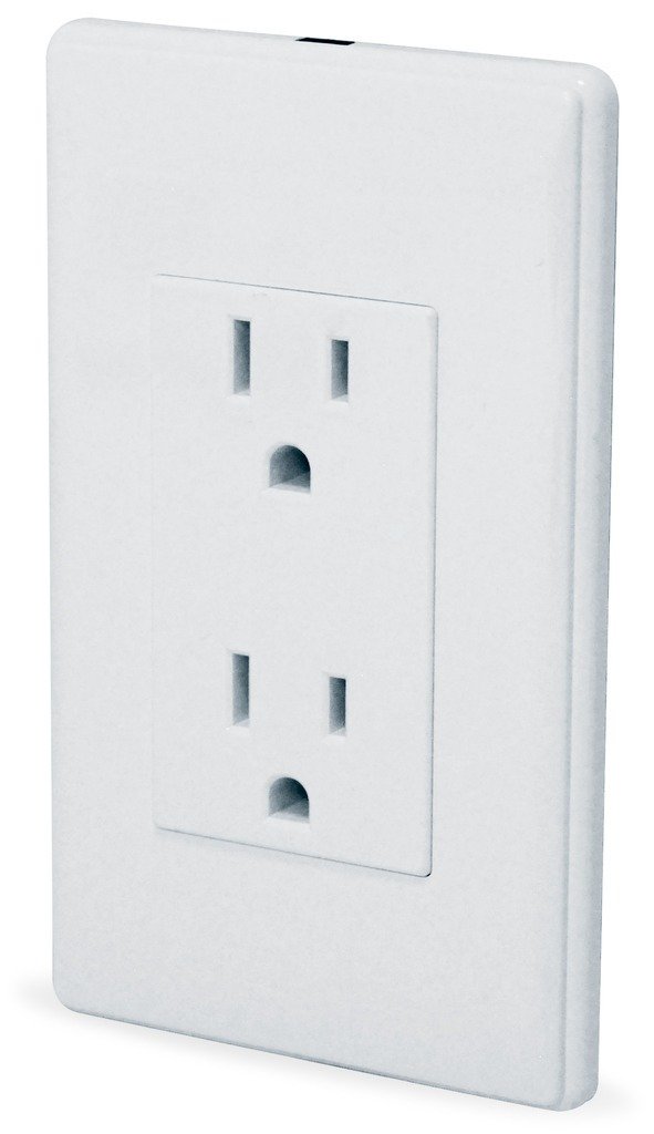 Placa armada doble contacto blanca Sanelec 4450