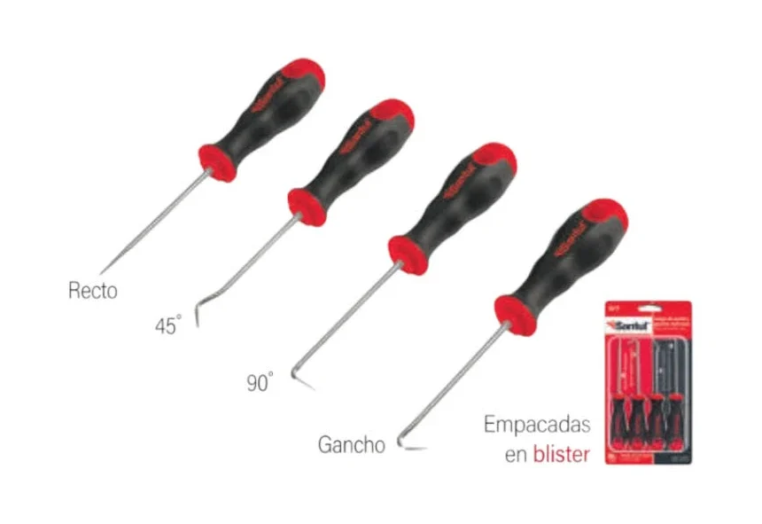 Juego de 4 puntas y ganchos multiusos Santul 8139