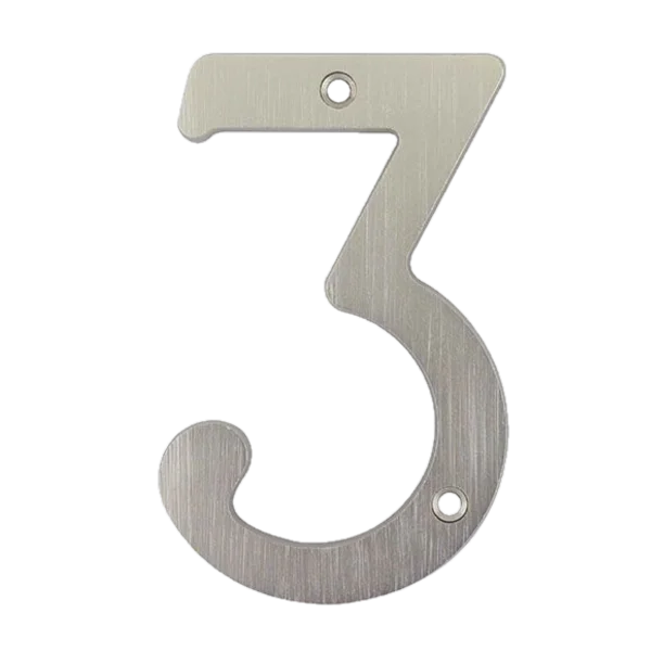 Número exterior metálico #3 Santul 8433