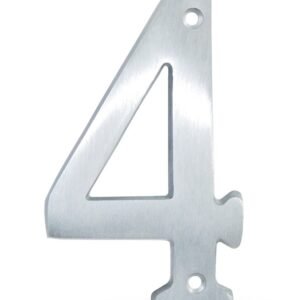 Número exterior metálico #4 Santul 8434