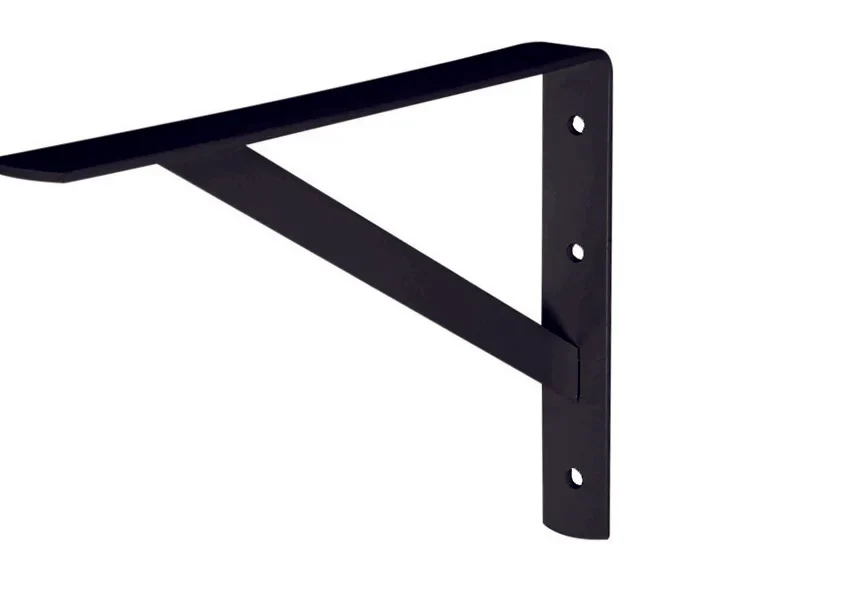 Ménsula de acero negro 13" x 20" Aksi 104753