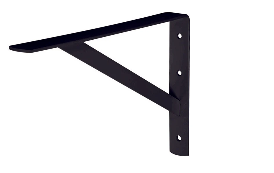 Ménsula de acero negro 8" x 12" Aksi 104751