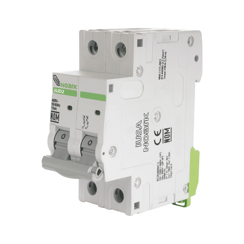 Brecker tipo din riel 2 polos 32 amp. Iusa