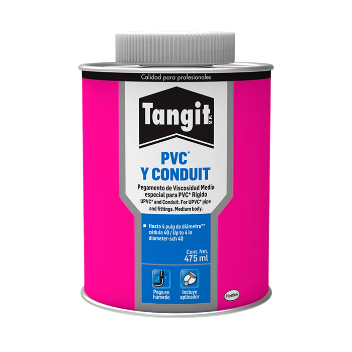Pegamento p/pvc 475 ml. Tangit azul