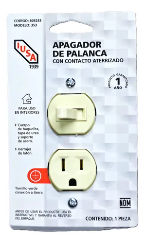 Apagador y contacto Iusa cod. 603233 - Imagen 2