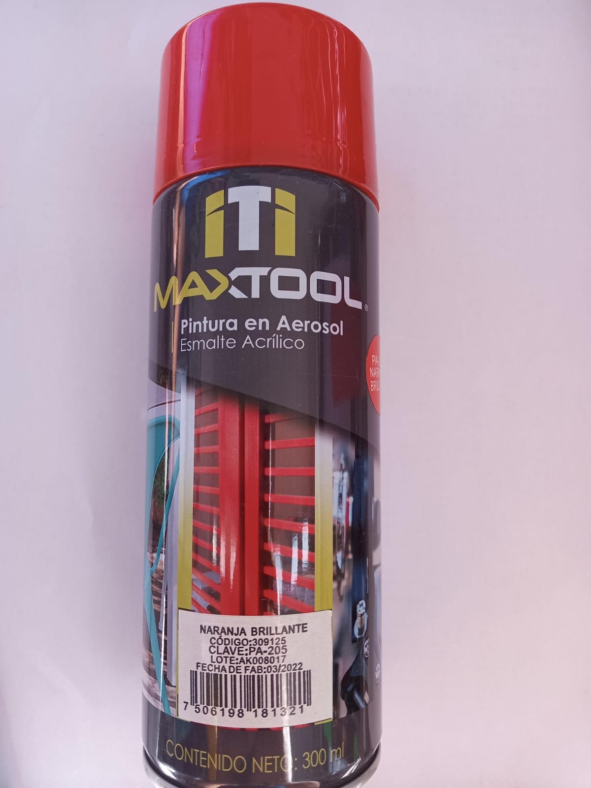 Aerosol naranja brillante Maxtool 309125